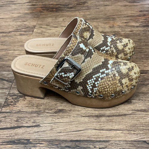 Vist Large View of Product Image Which is Used Schutz Clogs 8