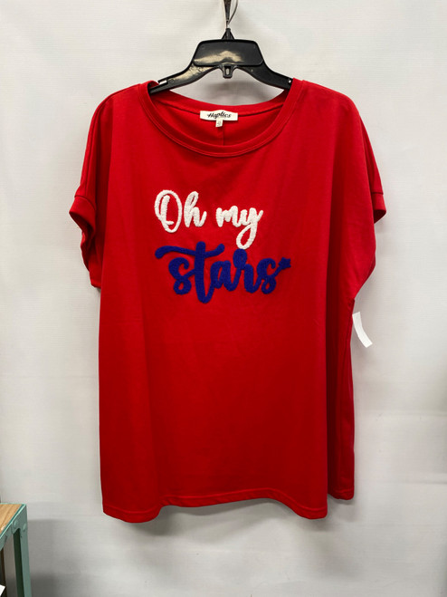 Vist Large View of Product Image Which is Used Unbranded Short Sleeve Top 2X-20