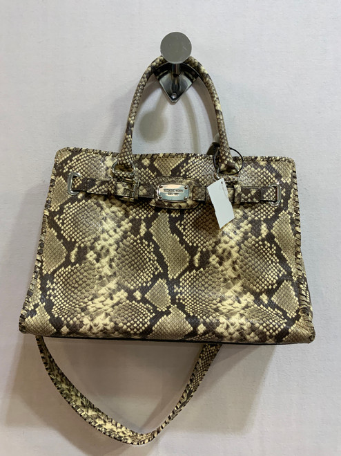 Vist Large View of Product Image Which is Used Michael Michael Kors Large Leather Handbag