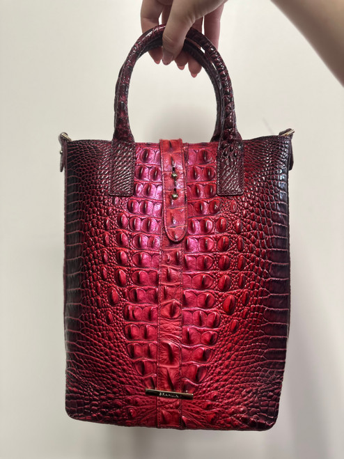 Vist Large View of Product Image Which is Used Brahmin Xlarge Leather Handbag