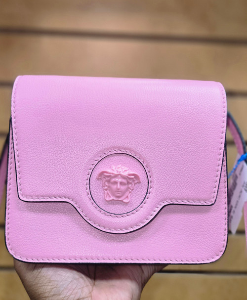 Vist Large View of Product Image Which is Used Versace Small Leather Handbag