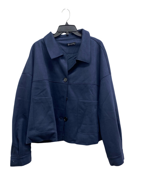 Vist Large View of Product Image Which is Used Pretty Garden Short HeavyCoat 1X-18