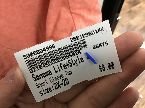 Vist Large View of Product Image Which is Used Sonoma Life+Style Short Sleeve Top 2X-20