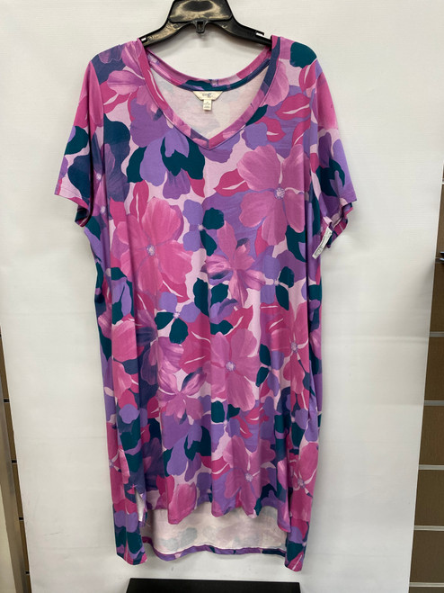 Vist Large View of Product Image Which is Used Terra & Sky Short Dress F 1X-18