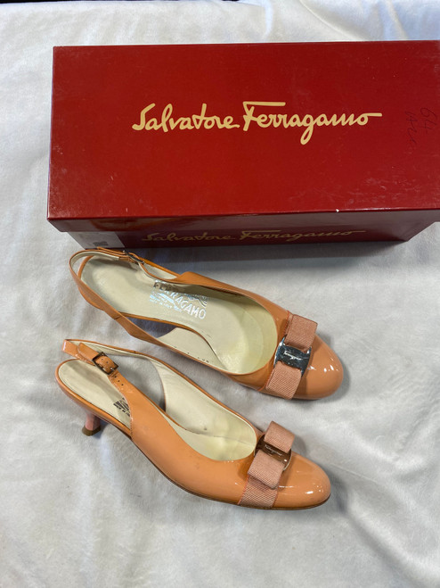 Vist Large View of Product Image Which is Used Salvatore Ferragamo Low Heels 7