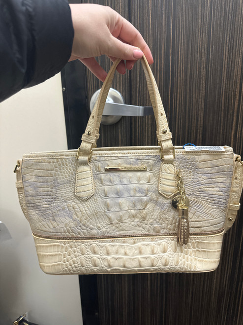 Vist Large View of Product Image Which is Used Brahmin Large Leather Handbag