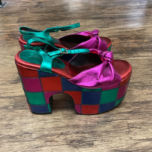 Vist Large View of Product Image Which is Used Jeffrey Campbell Wedge Sandals 7