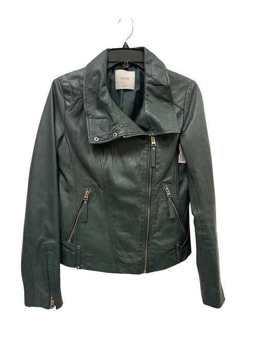 Vist Large View of Product Image Which is Used Mango Leather Jacket XS-0/2