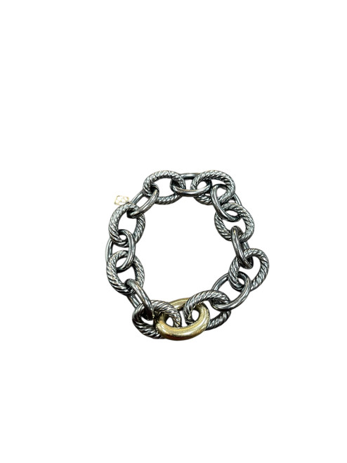 Vist Large View of Product Image Which is Used David Yurman Two-Tone Oval Link Chain 