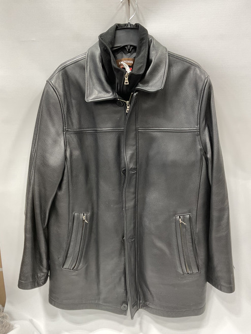 Vist Large View of Product Image Which is Used Danier Mens Leather Jacket L