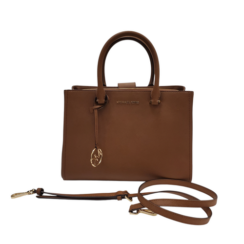 Vist Large View of Product Image Which is Used Michael Michael Kors Large Leather Handbag