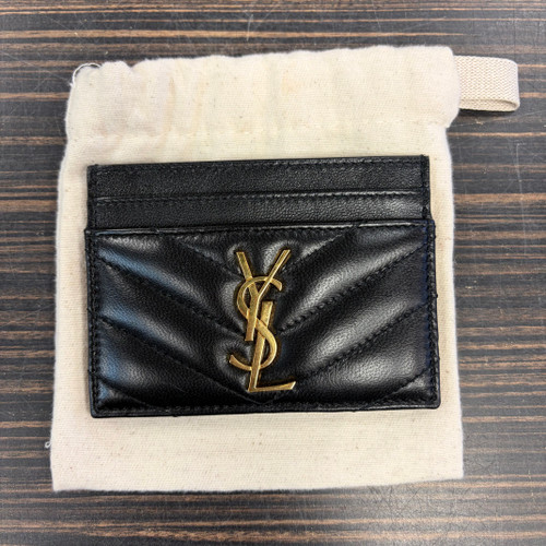 Vist Large View of Product Image Which is Used Yves Saint-Laurent Leather Wallet