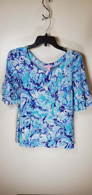 Vist Large View of Product Image Which is Used Lilly Pulitzer Short Sleeve Top S-4/6