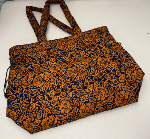 Vist Large View of Product Image Which is Used Vera Bradley Large Leather Handbag