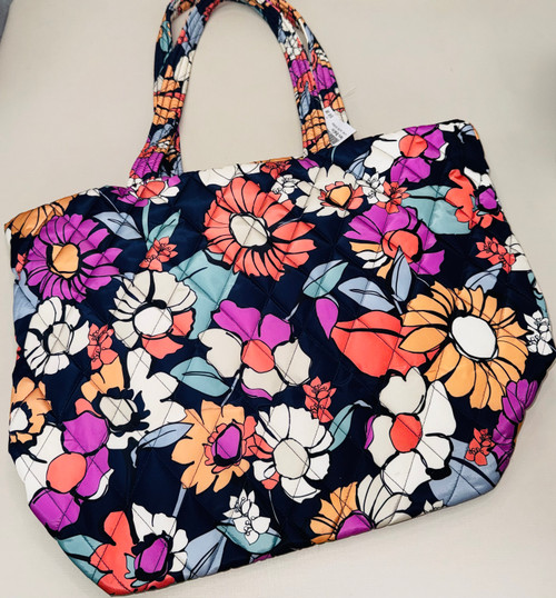 Vist Large View of Product Image Which is Used Vera Bradley Large Leather Handbag