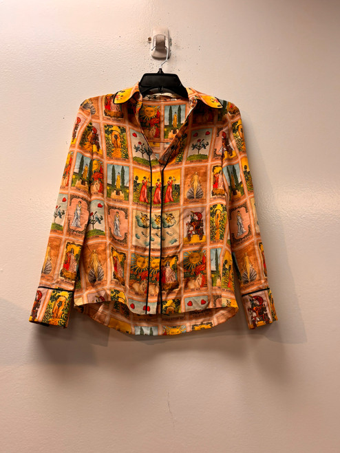 Vist Large View of Product Image Which is Used Alice + Olivia Long Sleeve Top XS-0/2