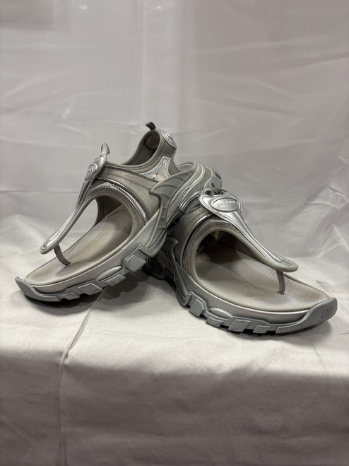 Vist Large View of Product Image Which is Used Balenciaga Track Hook and Loop Flat Sandals