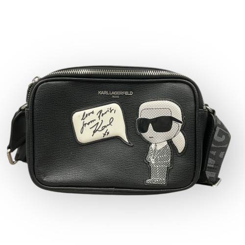 Vist Large View of Product Image Which is Used Karl Lagerfeld Small Leather Handbag