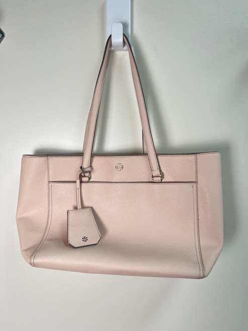 Vist Large View of Product Image Which is Used Tory Burch Large Leather Handbag