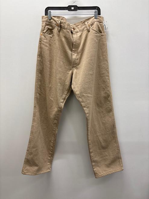 Vist Large View of Product Image Which is Used Beige Wrangler Mens Denim 38W