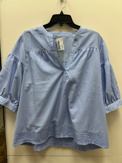 Vist Large View of Product Image Which is Used floral & ivy Short Sleeve Top 1X-18