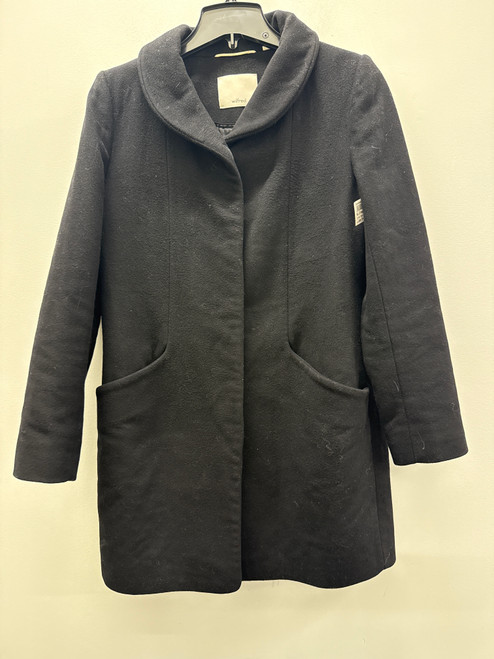 Vist Large View of Product Image Which is Used Black Wilfred Long Heavy Coat S-4/6