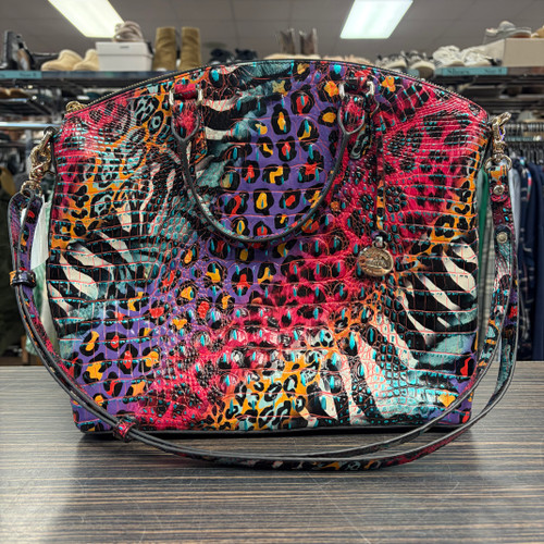 Vist Large View of Product Image Which is Used Brahmin Large Leather Handbag