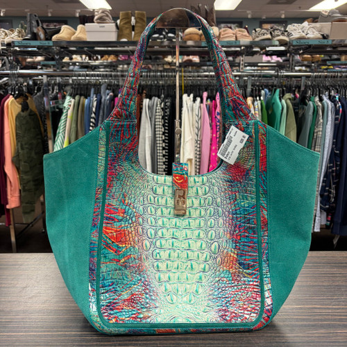 Vist Large View of Product Image Which is Used Brahmin Large Leather Handbag