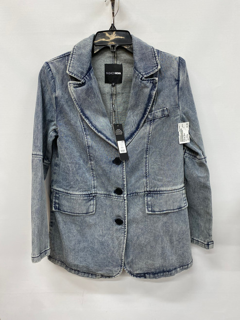 Vist Large View of Product Image Which is Used Fashion Nova Denim Jacket S-4/6