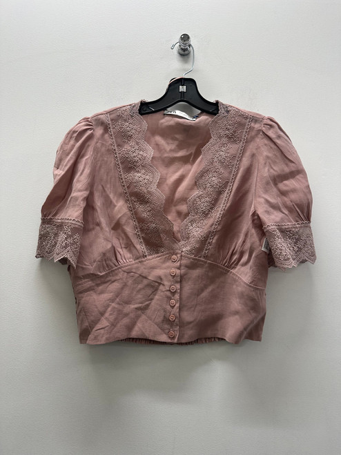 Vist Large View of Product Image Which is Used pink Zara Short Sleeve Top M-8/10
