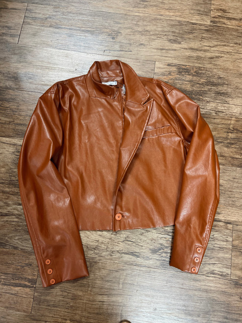 Vist Large View of Product Image Which is Used Unbranded Leather Jacket XL-16