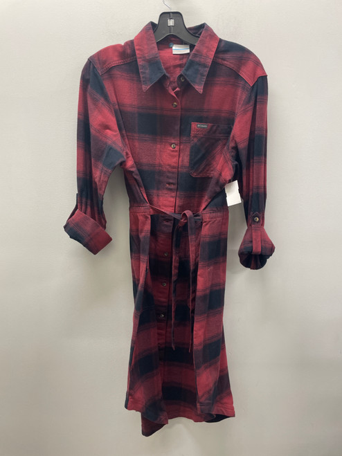 Vist Large View of Product Image Which is Used Red Plaid Columbia Active Dress L-12/14