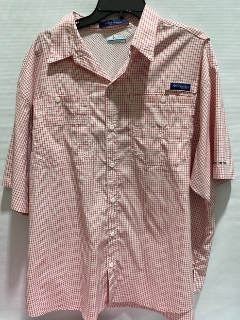 Vist Large View of Product Image Which is Used Columbia Mens Short Sleeve Top XL/17-17.5