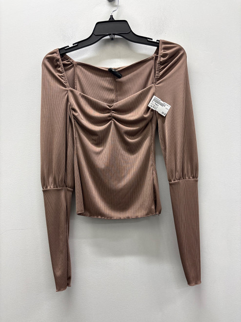 Vist Large View of Product Image Which is Used Brown Free People Long Sleeve Top XS-0/2
