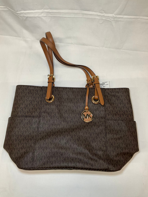 Vist Large View of Product Image Which is Used Michael Michael Kors Large Leather Handbag
