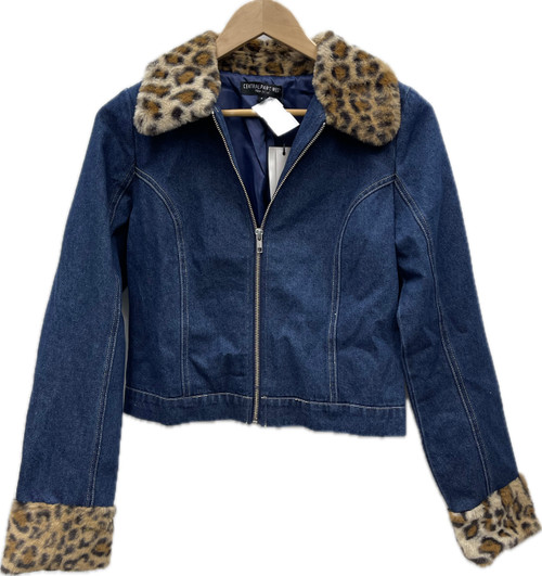 Vist Large View of Product Image Which is Used Central Park West Denim Jacket S-4/6