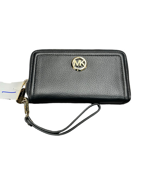 Vist Large View of Product Image Which is Used Michael Michael Kors Leather Wristlet