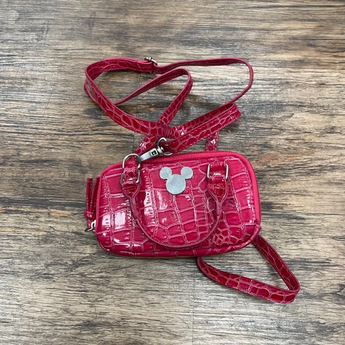 Vist Large View of Product Image Which is Used Disney Leather Wristlet