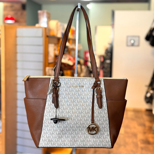 Vist Large View of Product Image Which is Used Michael Michael Kors Large Leather Handbag