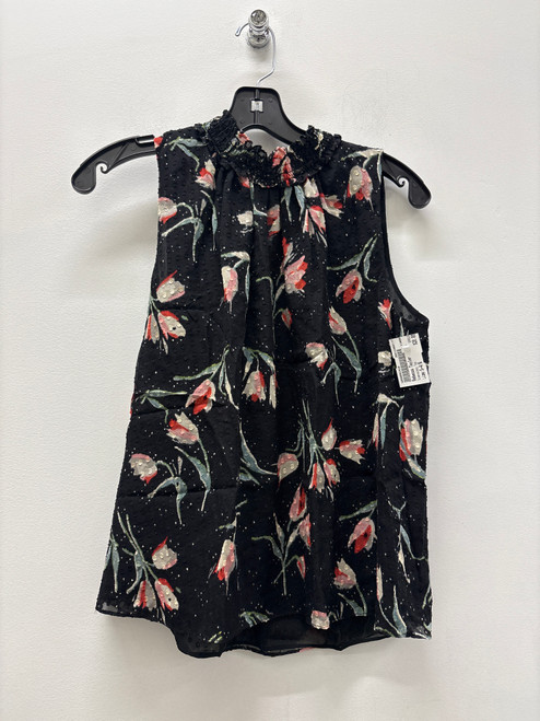 Vist Large View of Product Image Which is Used black Rebecca Taylor Sleeveless Top S-4/6