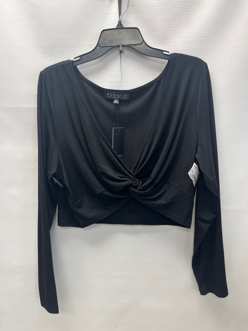 Vist Large View of Product Image Which is Used Eloquii Long Sleeve Top 1X-18