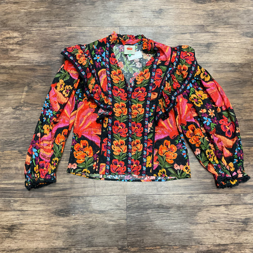 Vist Large View of Product Image Which is Used Farm Rio Long Sleeve Top M-8/10