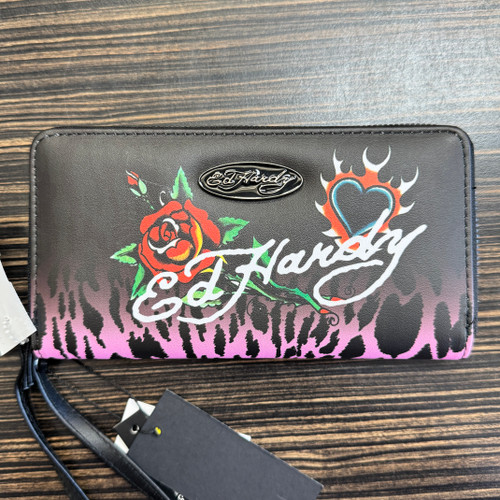 Vist Large View of Product Image Which is Used Ed Hardy Leather Wallet