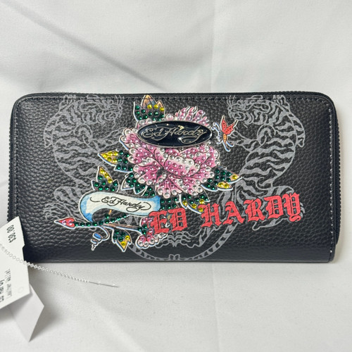 Vist Large View of Product Image Which is Used Ed Hardy Leather Wallet