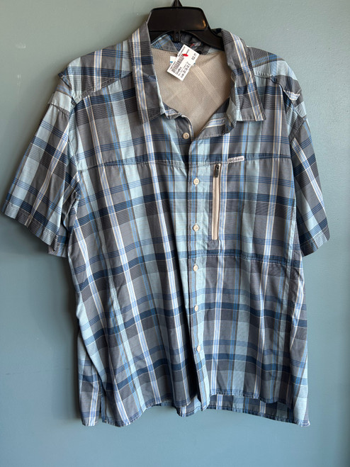 Vist Large View of Product Image Which is Used Columbia Mens Short Sleeve Top 2X/18-18.5