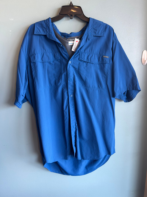 Vist Large View of Product Image Which is Used Columbia Mens Short Sleeve Top 2X/18-18.5