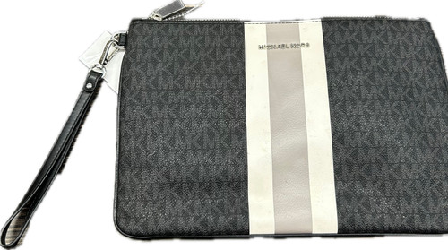 Vist Large View of Product Image Which is Used Michael Michael Kors Leather Wristlet