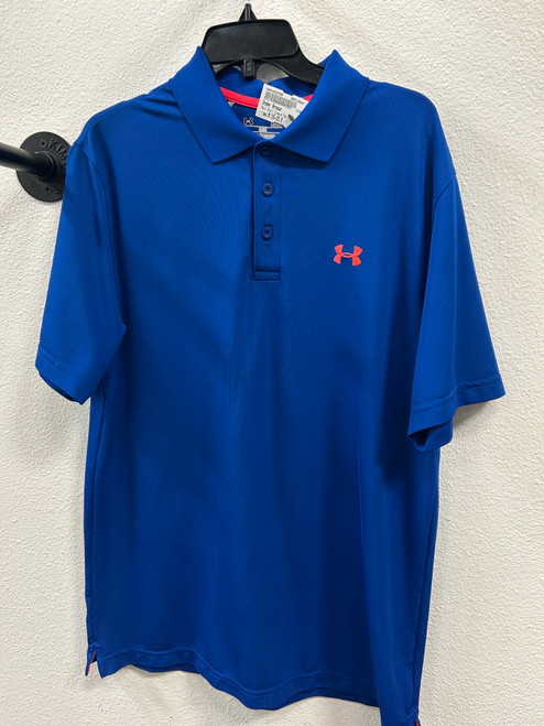Vist Large View of Product Image Which is Used Under Armour Mens Short Sleeve Top M/15-15.5