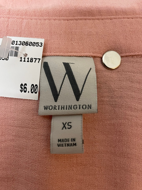Vist Large View of Product Image Which is Used Worthington Short Sleeve Top XS-0/2