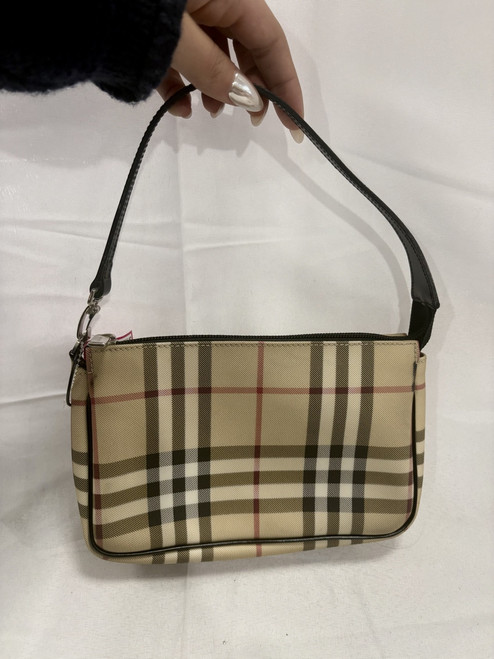 Vist Large View of Product Image Which is Used Burberry Small Leather Handbag